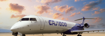 Location jet privé - Cabine d'avion vide, sièges en cuir noir