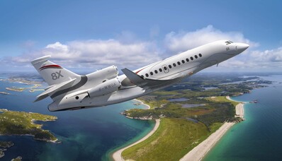 Falcon 8X покращує свій салон